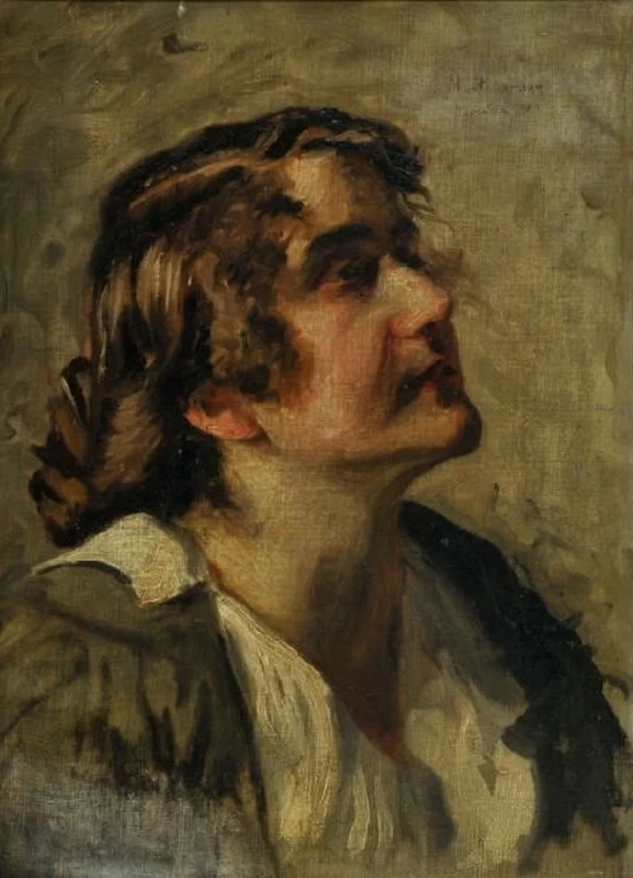 Hugo von Habermann - Ritratto di signora 1901